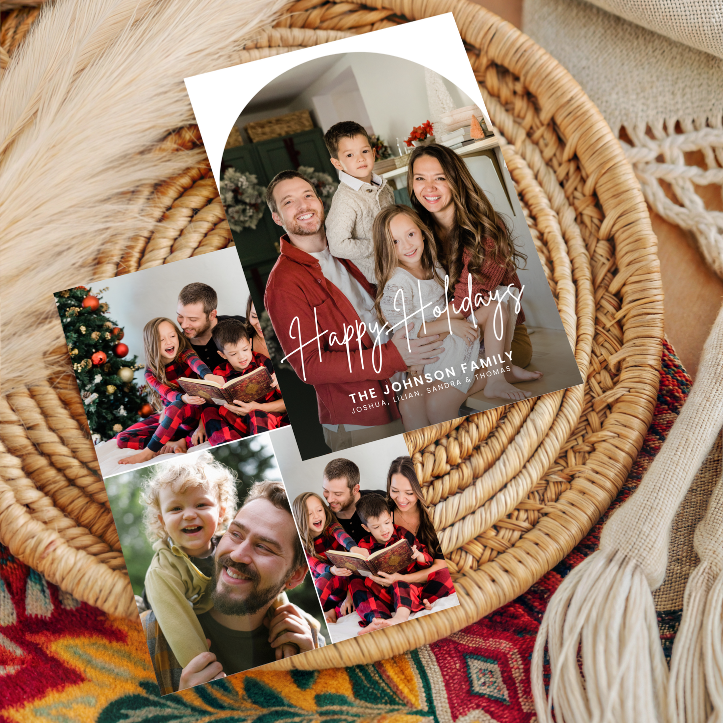 Christmas Arch Photo Card Template