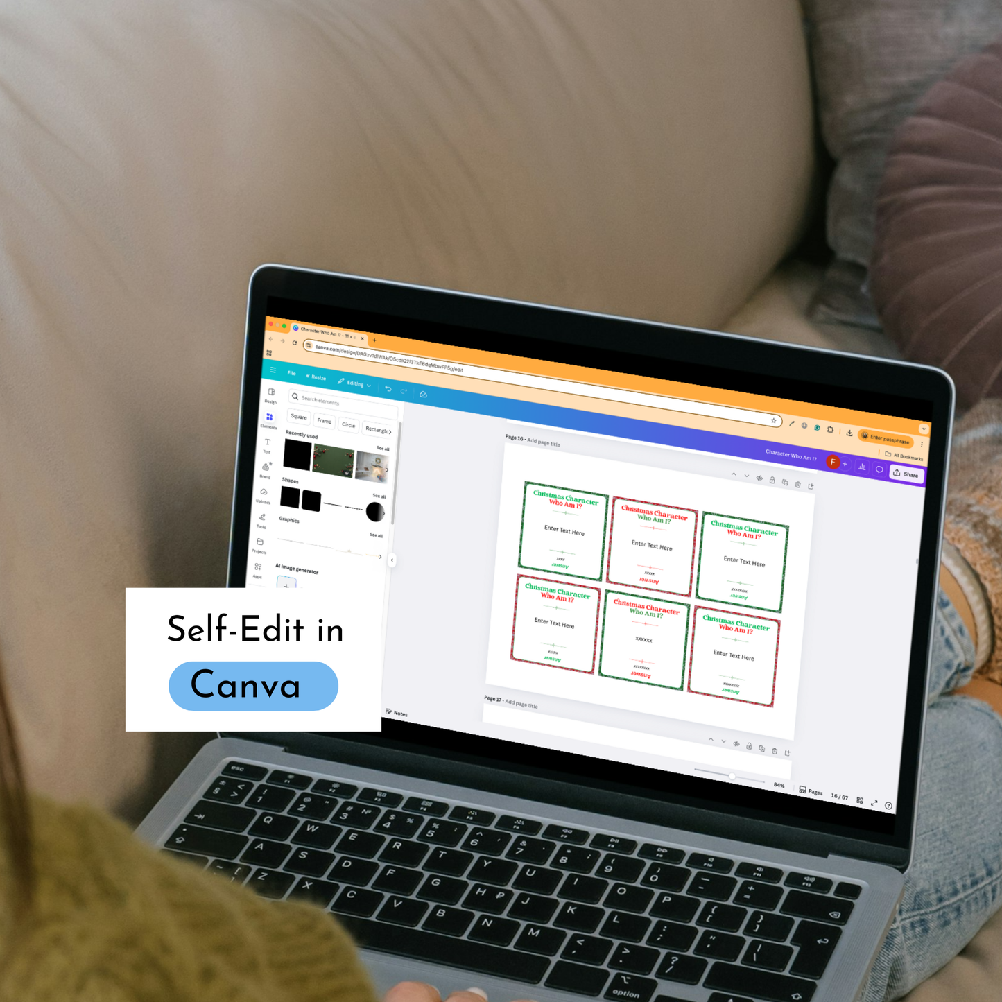 Christmas Character Who Am I Game