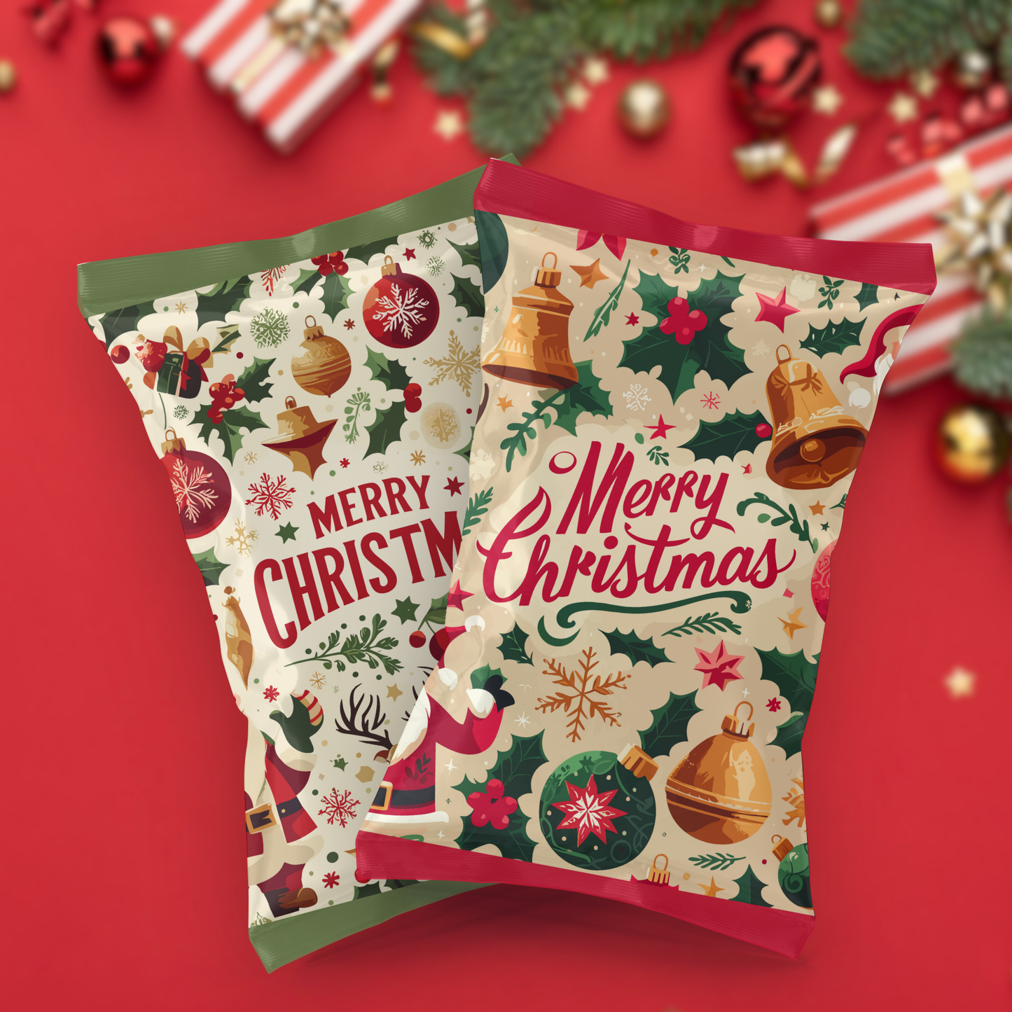 Christmas Chip Bag Label | Set of 4