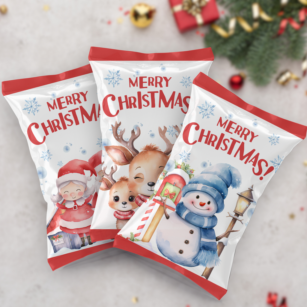Christmas Chip Bag Label | Set of 3