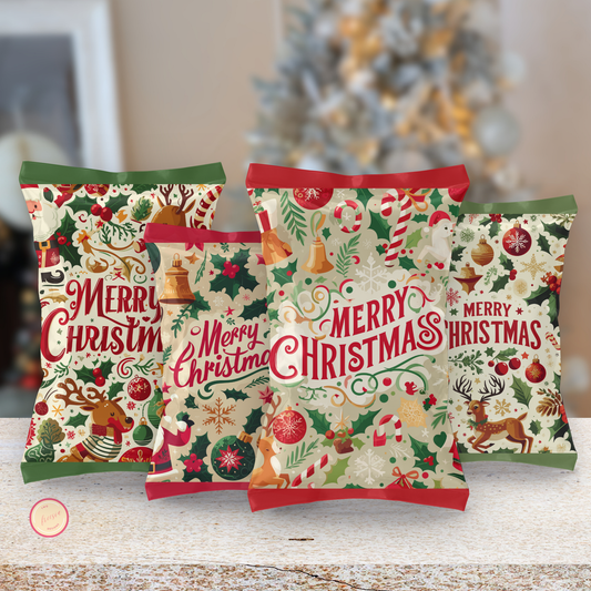 Christmas Chip Bag Label | Set of 4