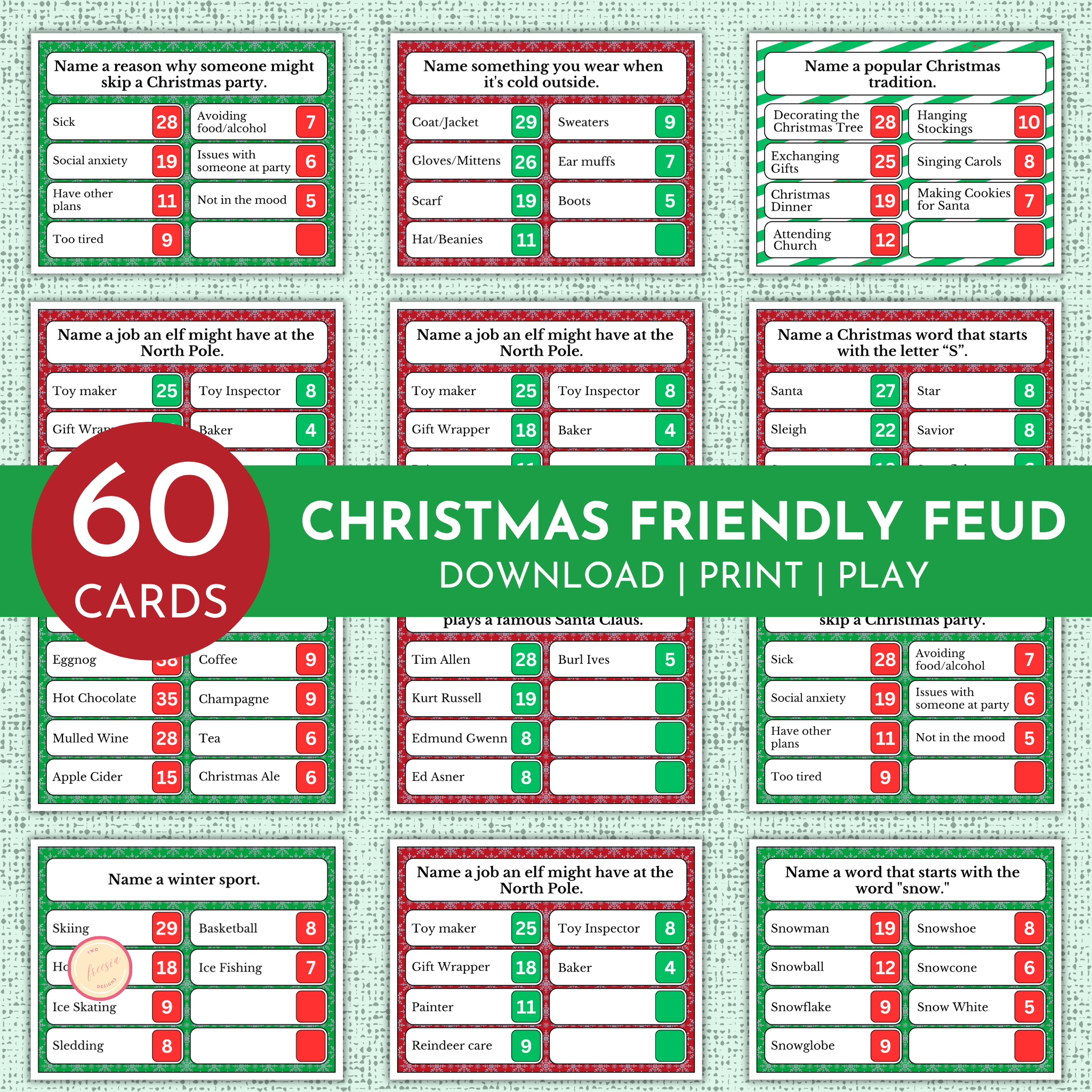 Christmas Friendly Feud
