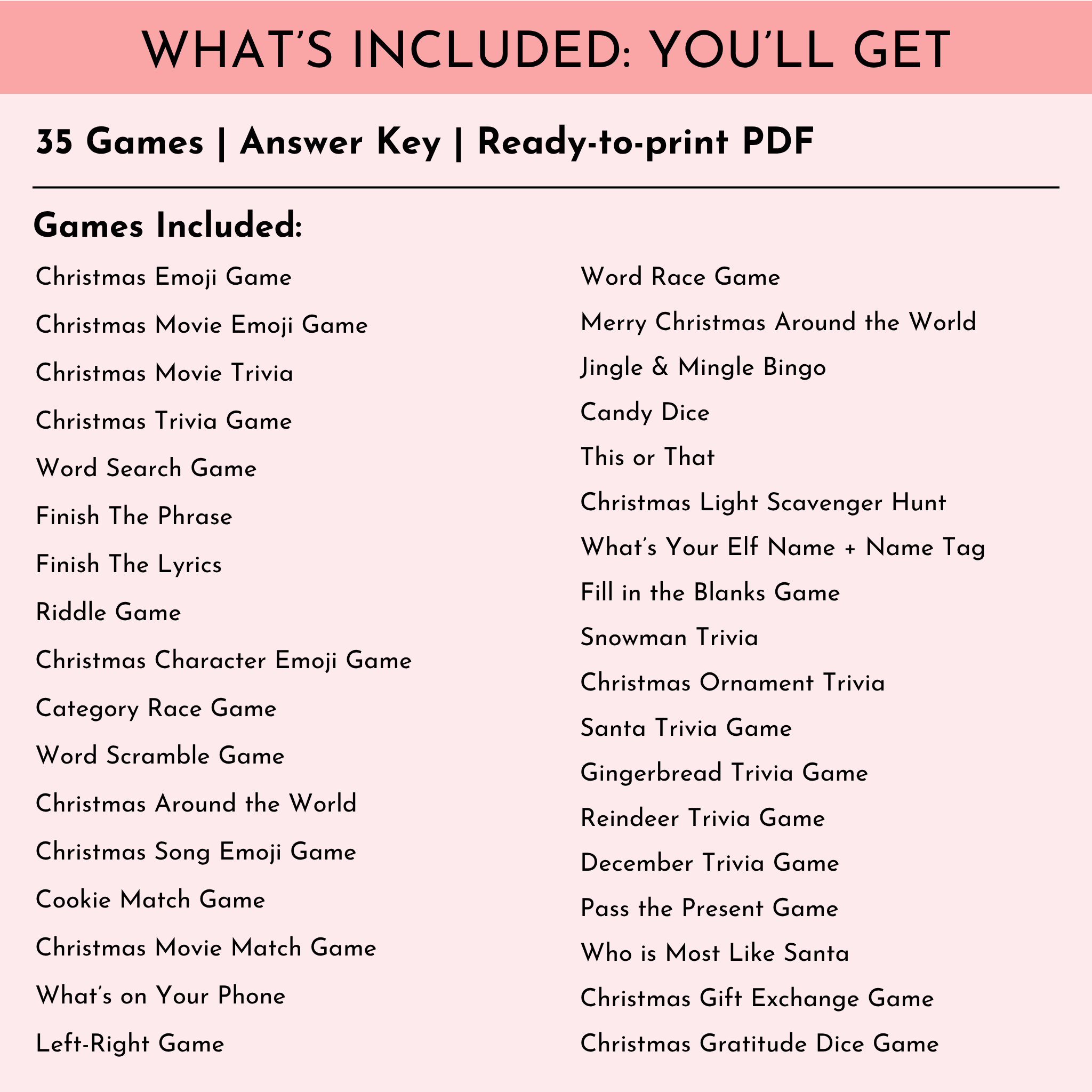 35 Christmas Party Games