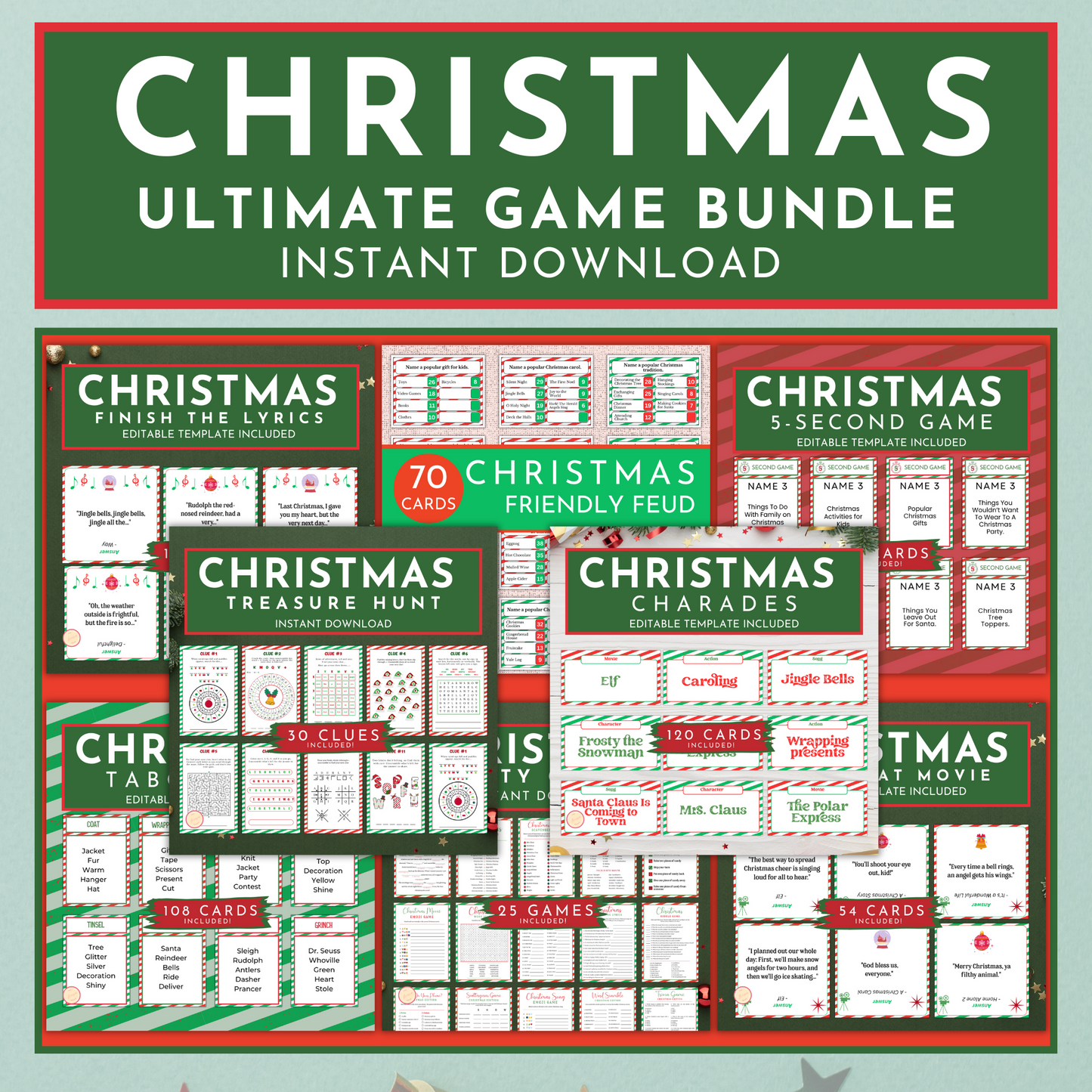 Ultimate Christmas Party Game Bundle 2