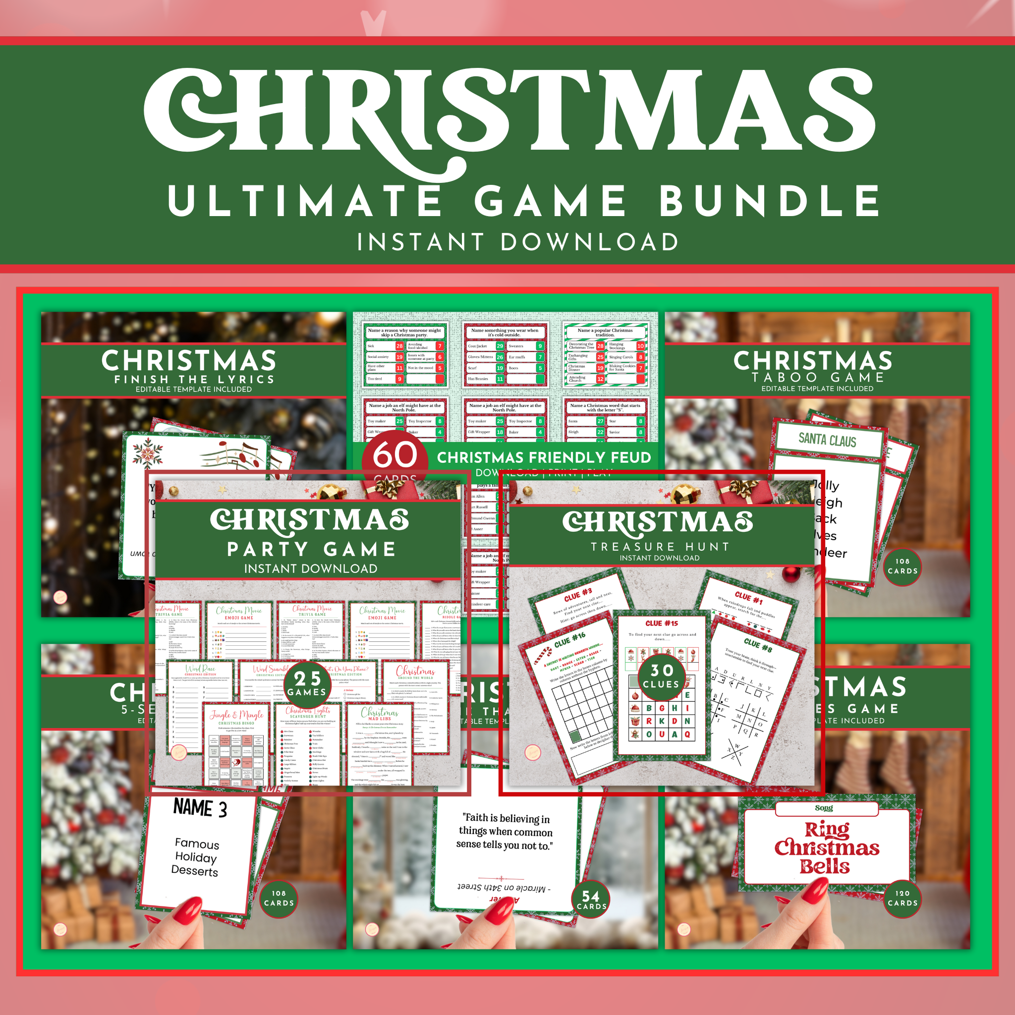 Ultimate Christmas Party Game Bundle