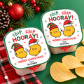 Christmas Potato Chip Label