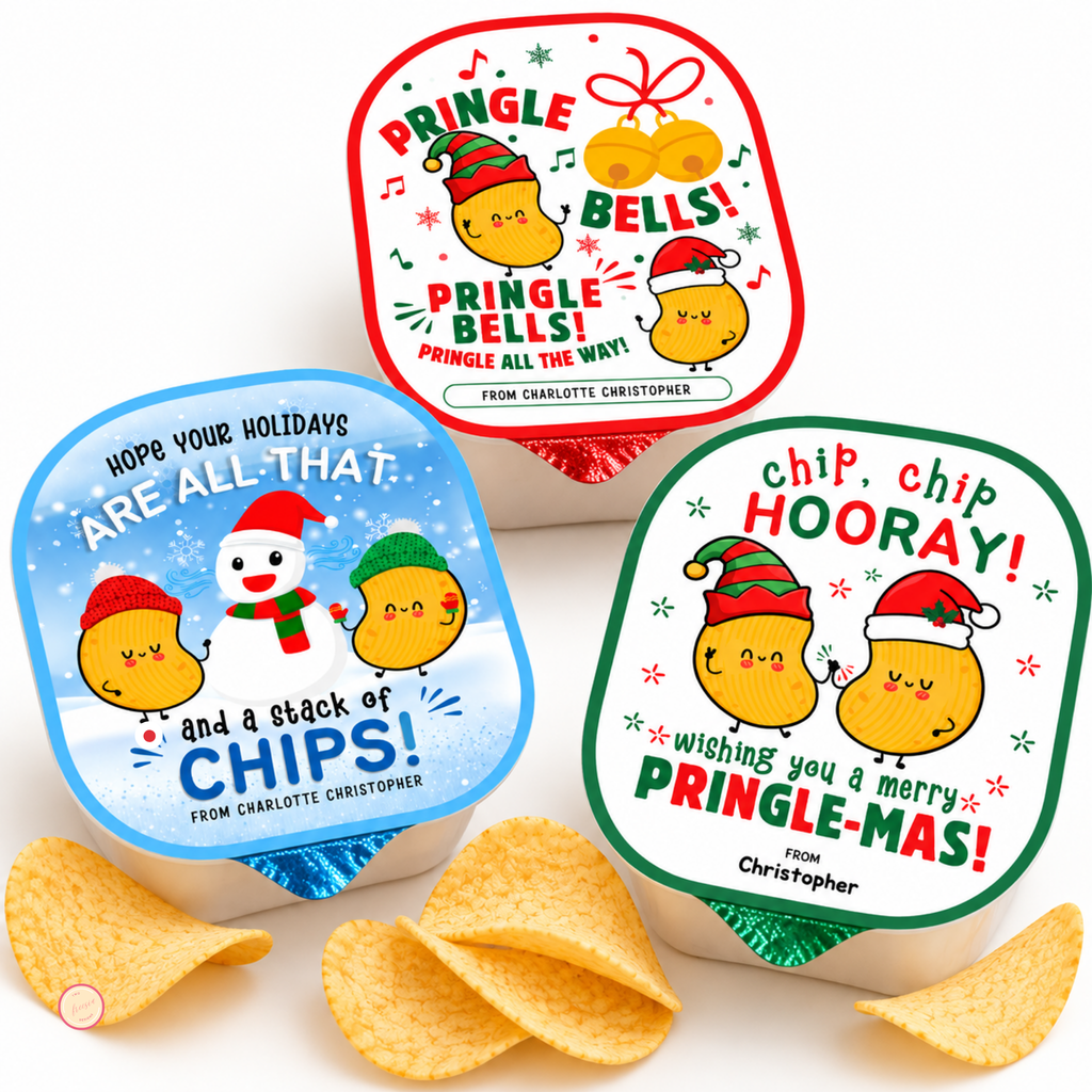 Christmas Potato Chip Labels