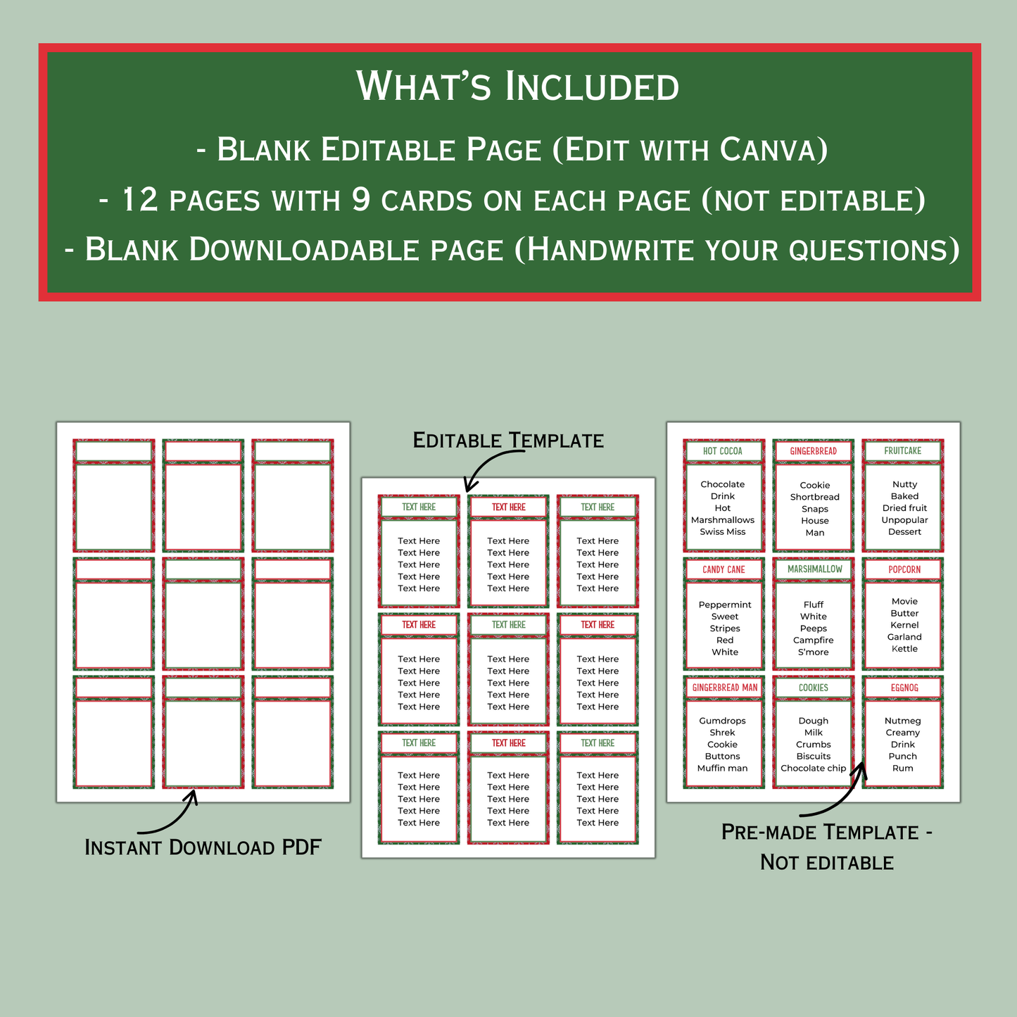 Christmas Taboo Game