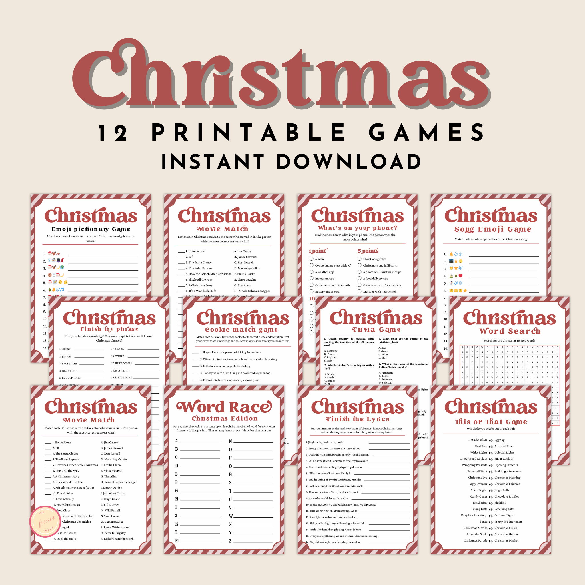 12 Christmas Party Games