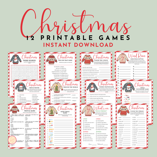 12 Ugly Sweater Christmas Party Games