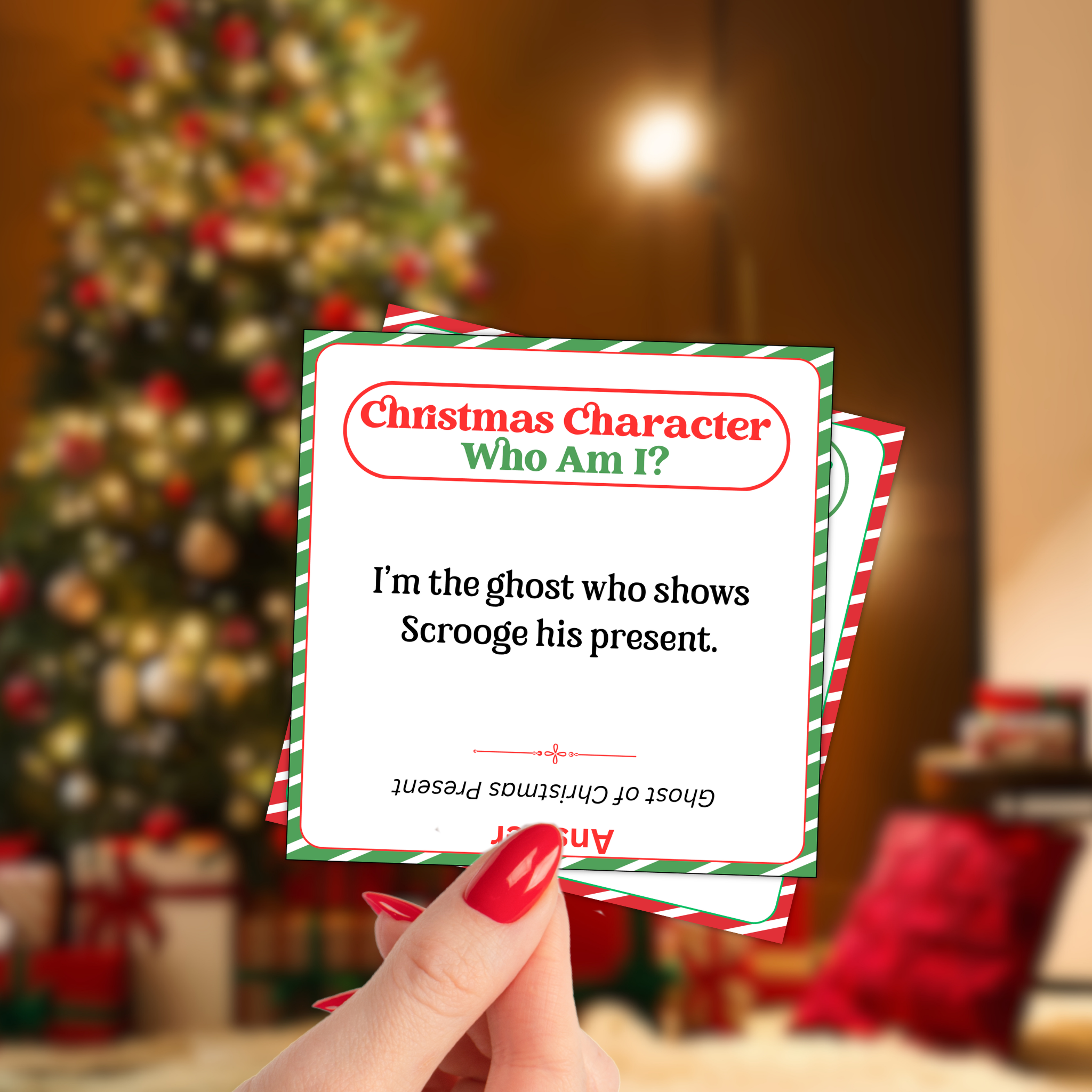 Christmas Character Who Am I Game