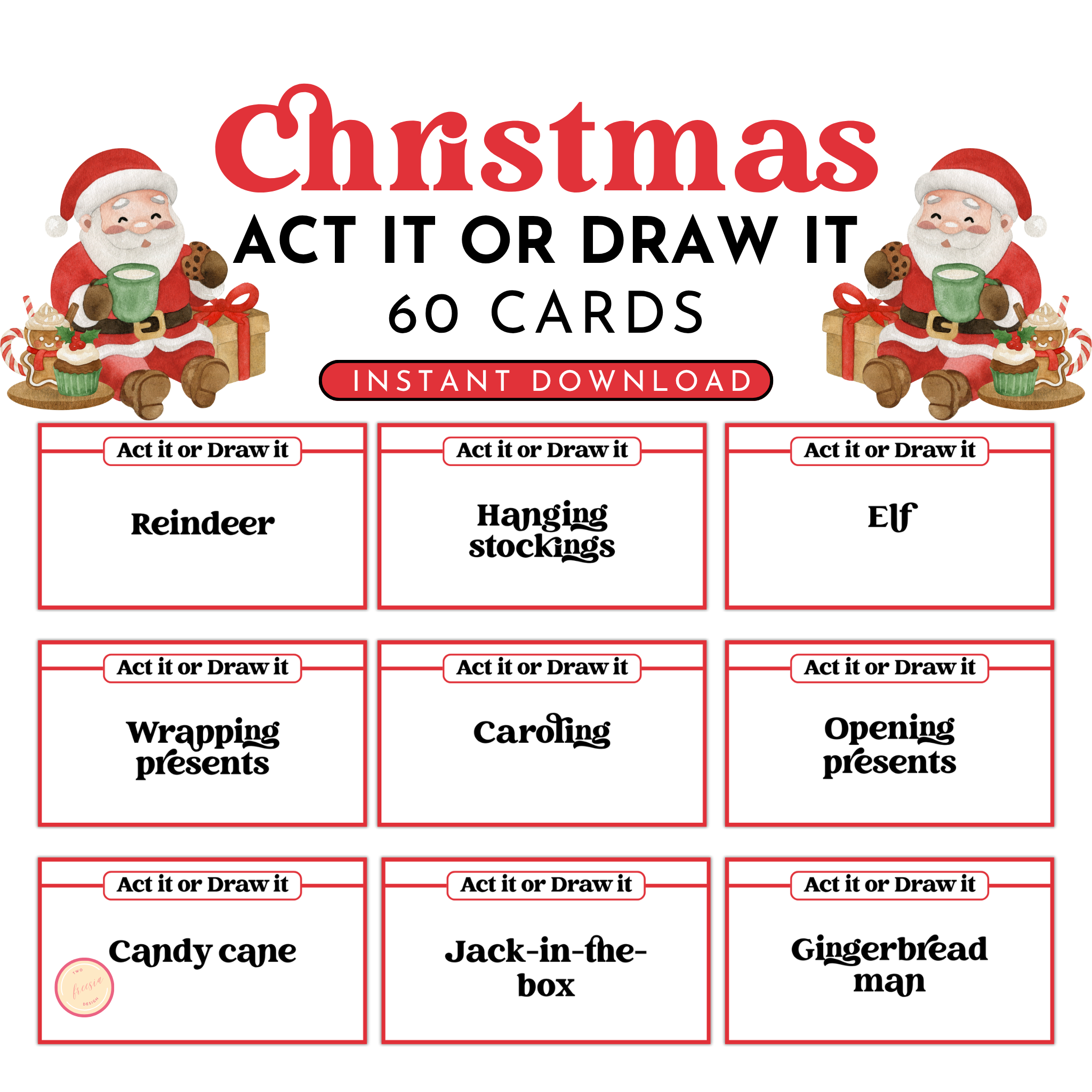 Christmas Act It or Draw It