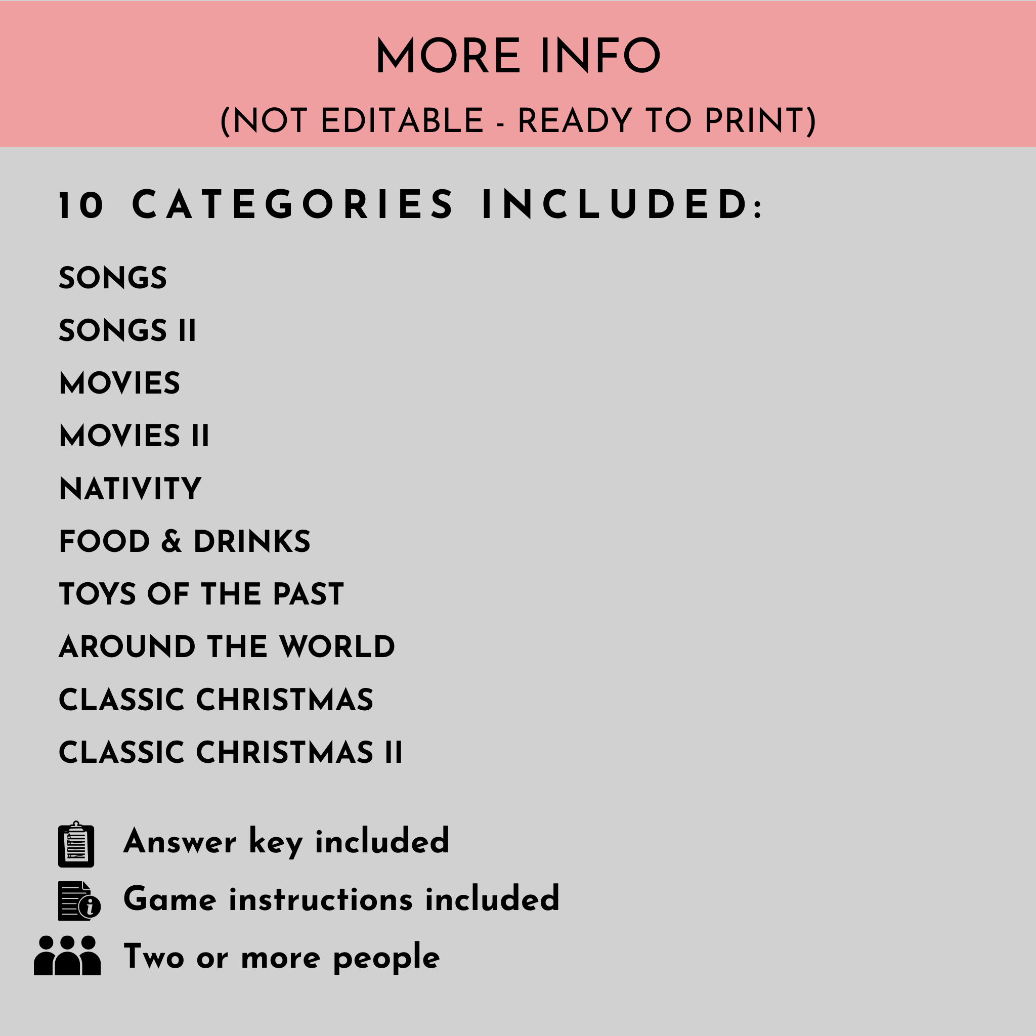 Christmas Trivia Game