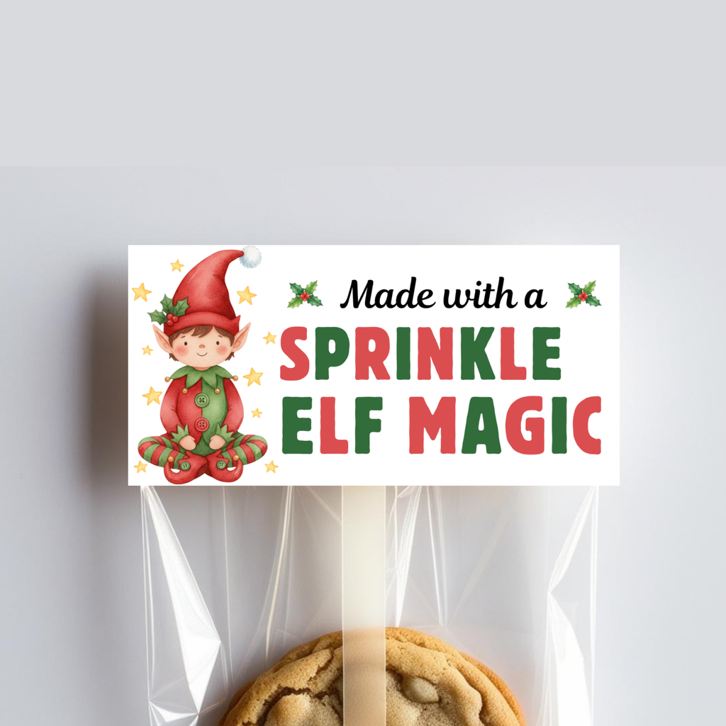 Elf Christmas Bag Topper