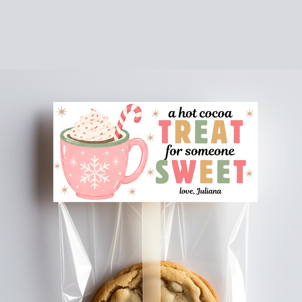 Christmas Bag Topper - Hot Cocoa