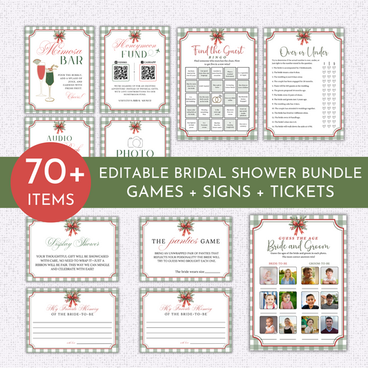 Christmas Bridal Shower Games & Signs - #2
