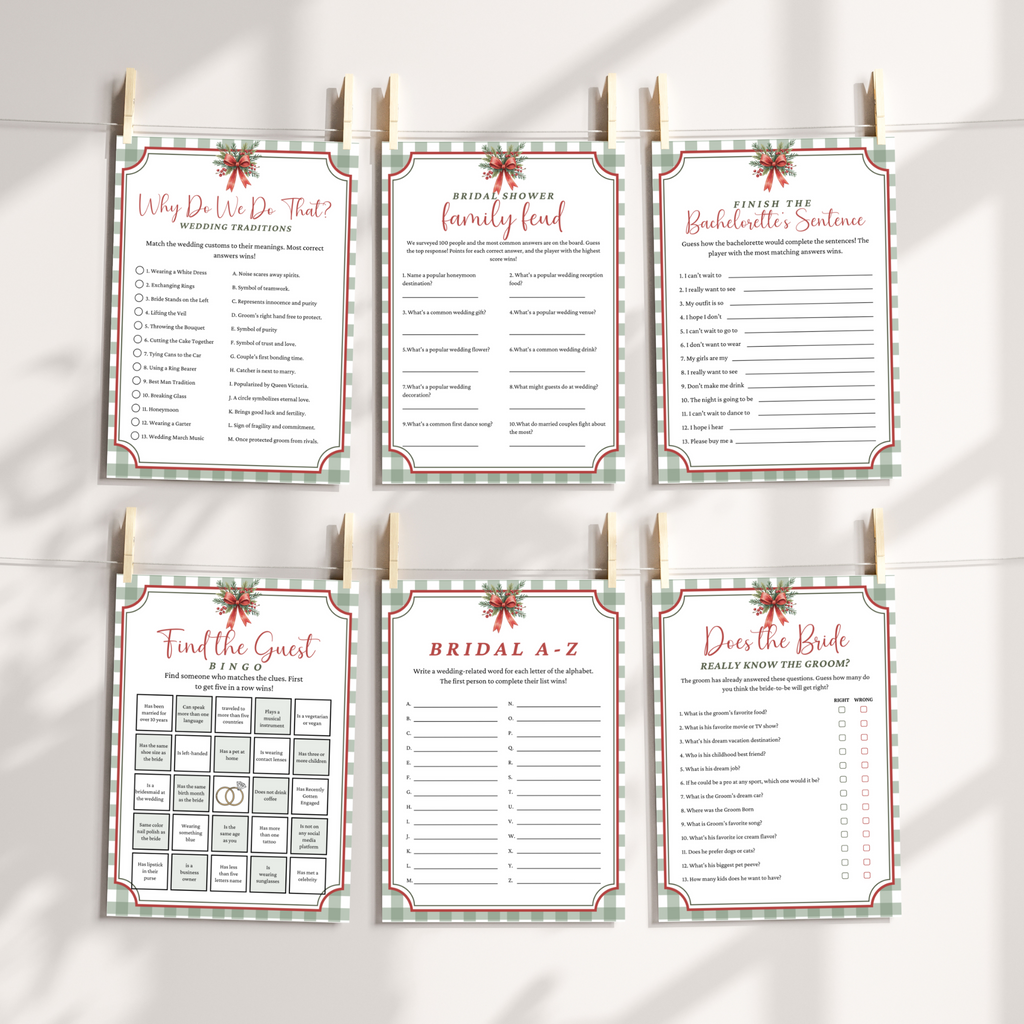 Christmas Bridal Shower Games #1