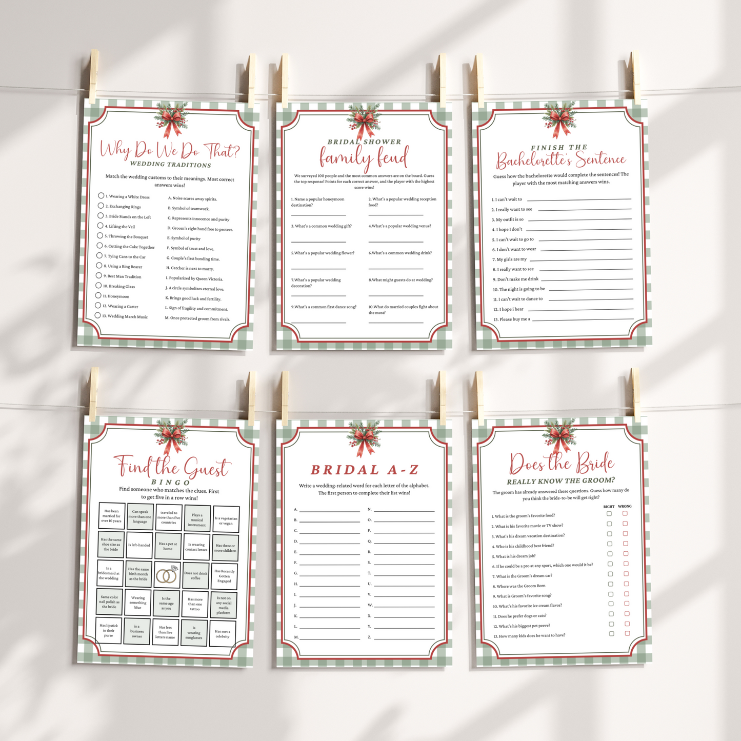 Christmas Bridal Shower Games #1