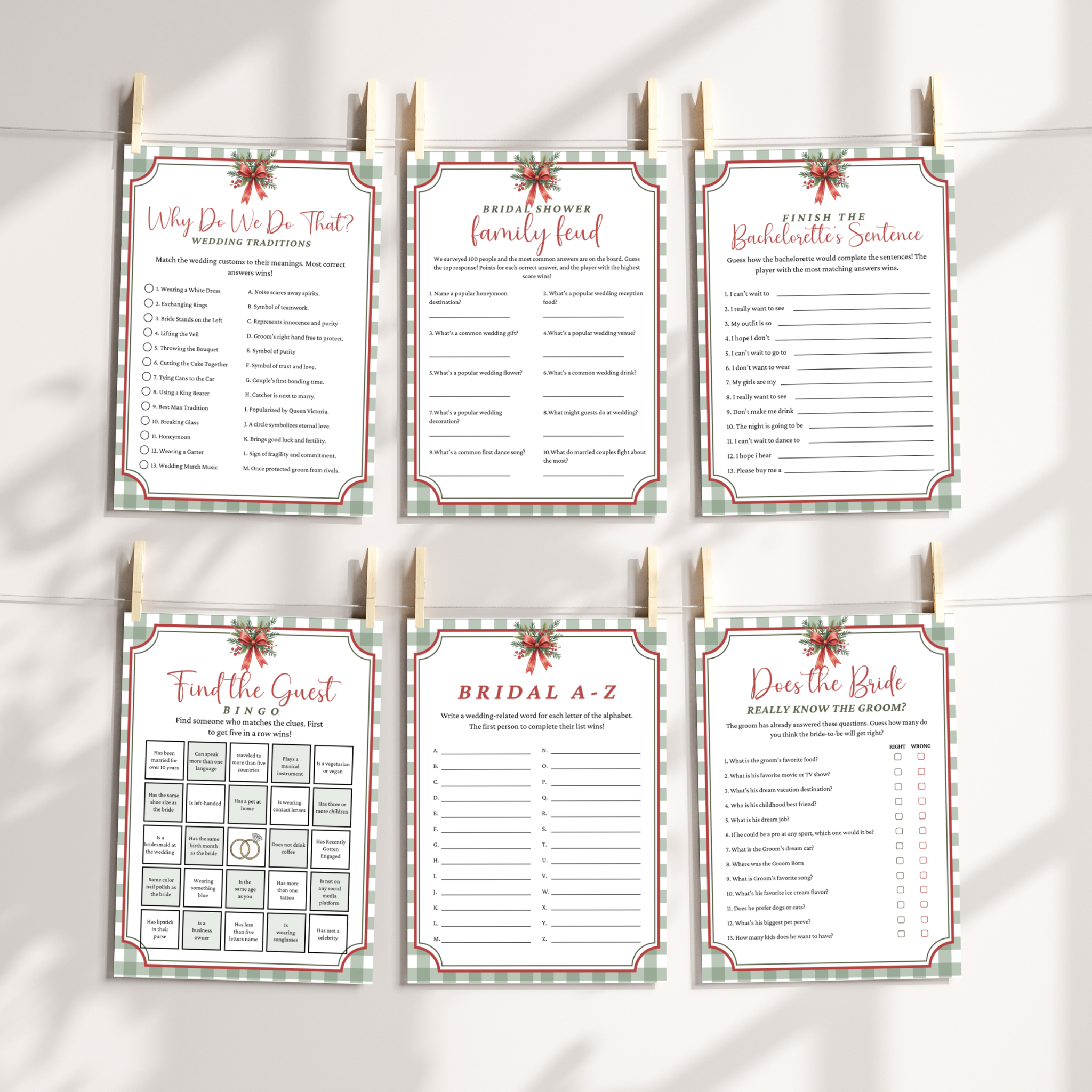 Christmas Bridal Shower Games #1