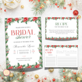 Christmas Bridal Shower + Recipe Card Bundle #1