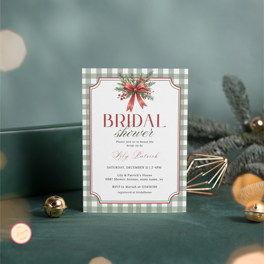 Christmas Bridal Shower Invitation - #2