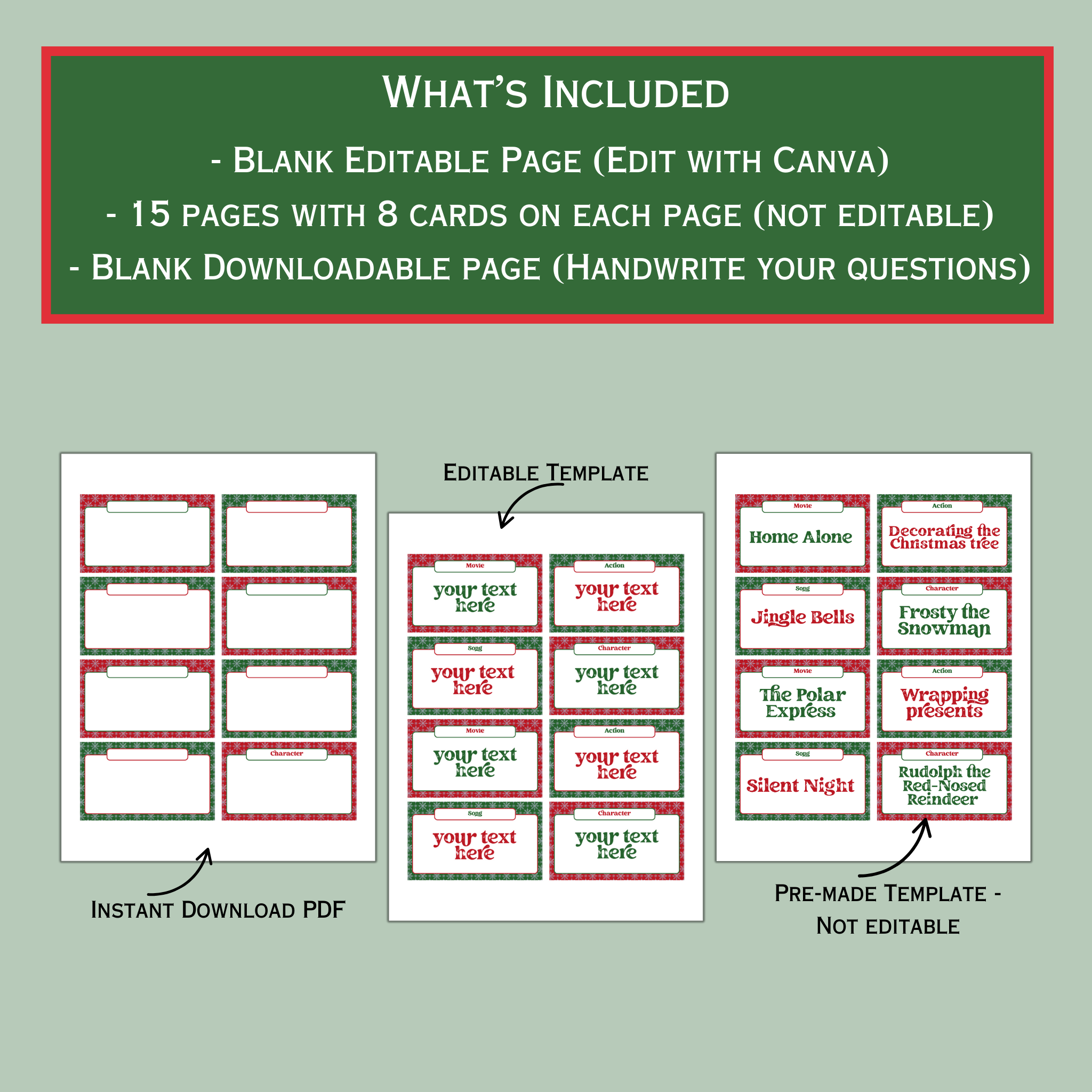 Christmas Charades Game