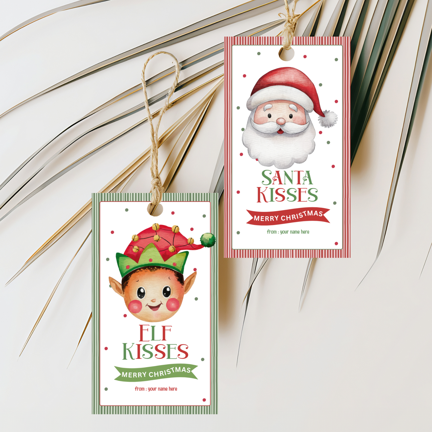 Set of 8 Christmas Gift Tags