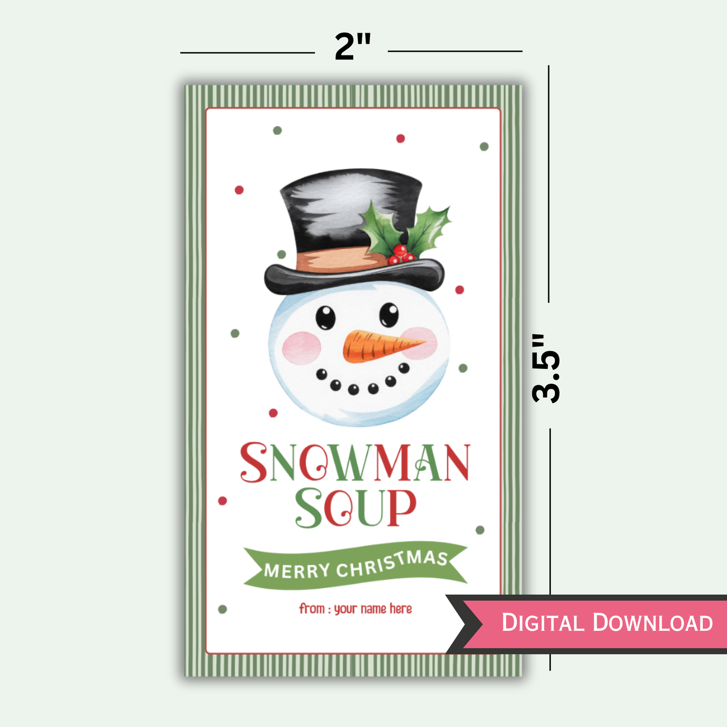 Set of 8 Christmas Gift Tags