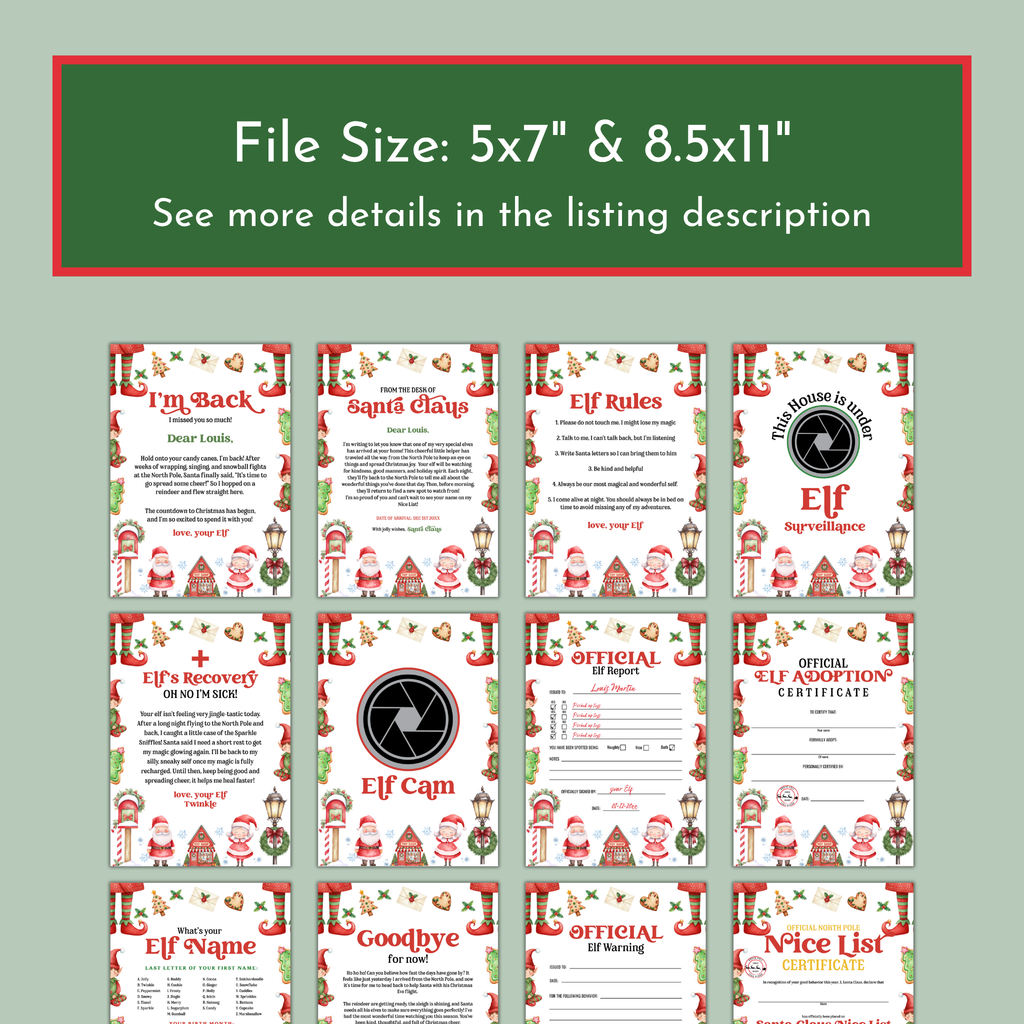 Elf Activity Bundle 01