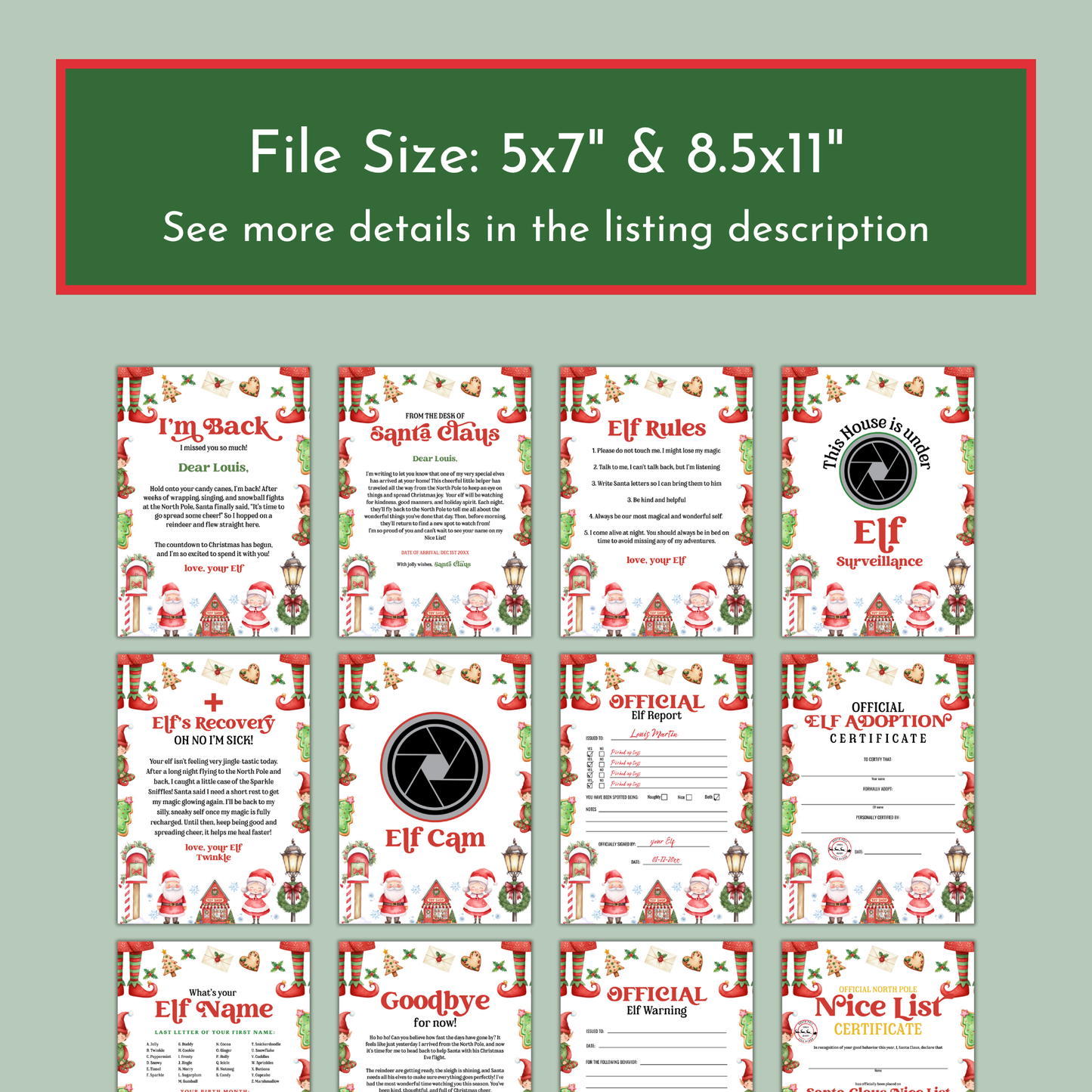 Elf Activity Bundle 01