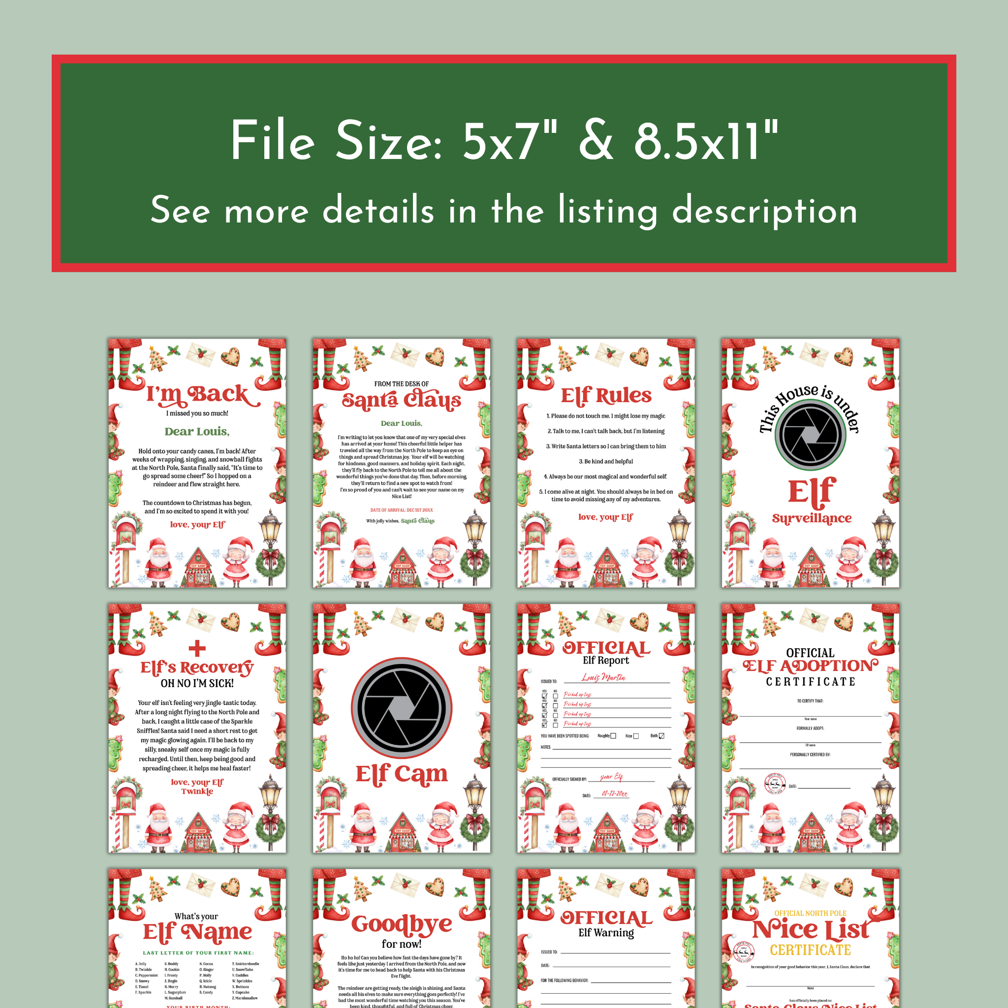 Elf Activity Bundle 01