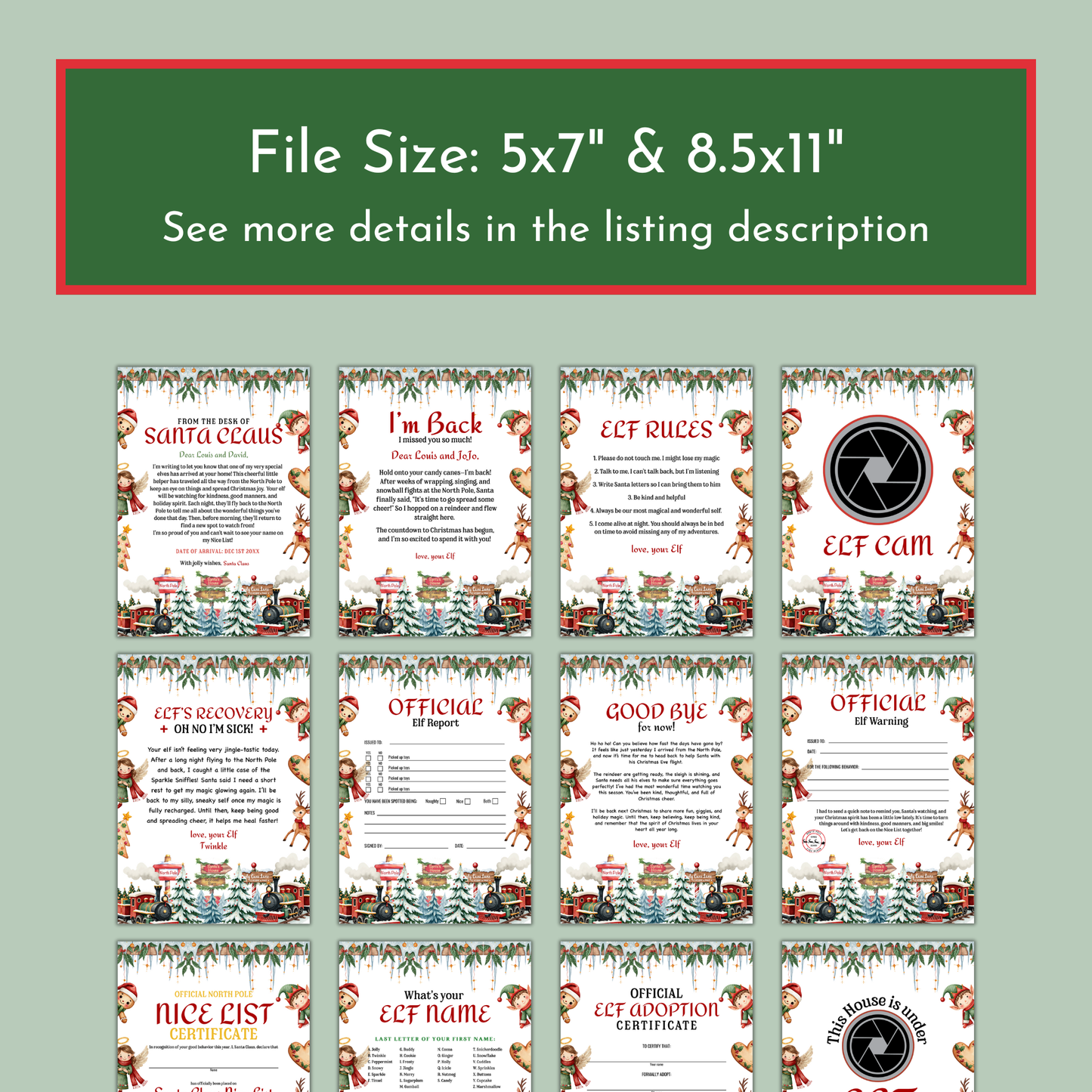 Elf Activity Kit Bundle