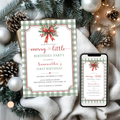 Christmas 1st Birthday Invitation #1 | CV76