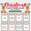Christmas Name 3 Game
