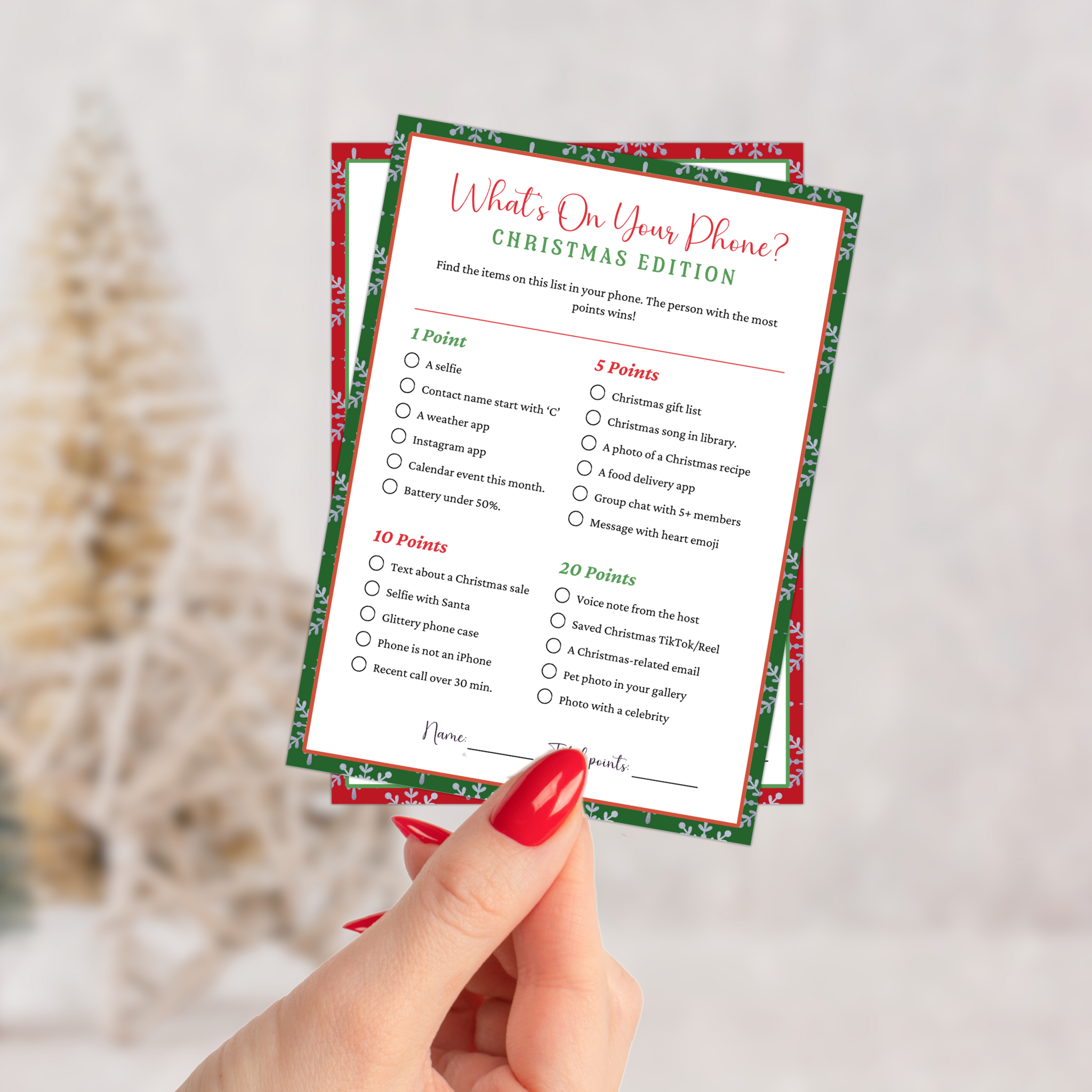 25 Christmas Party Games | Printable