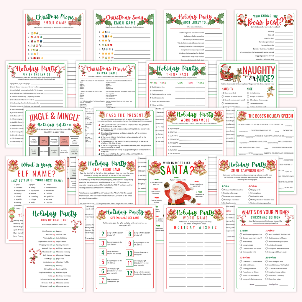 Holiday Office Party Games