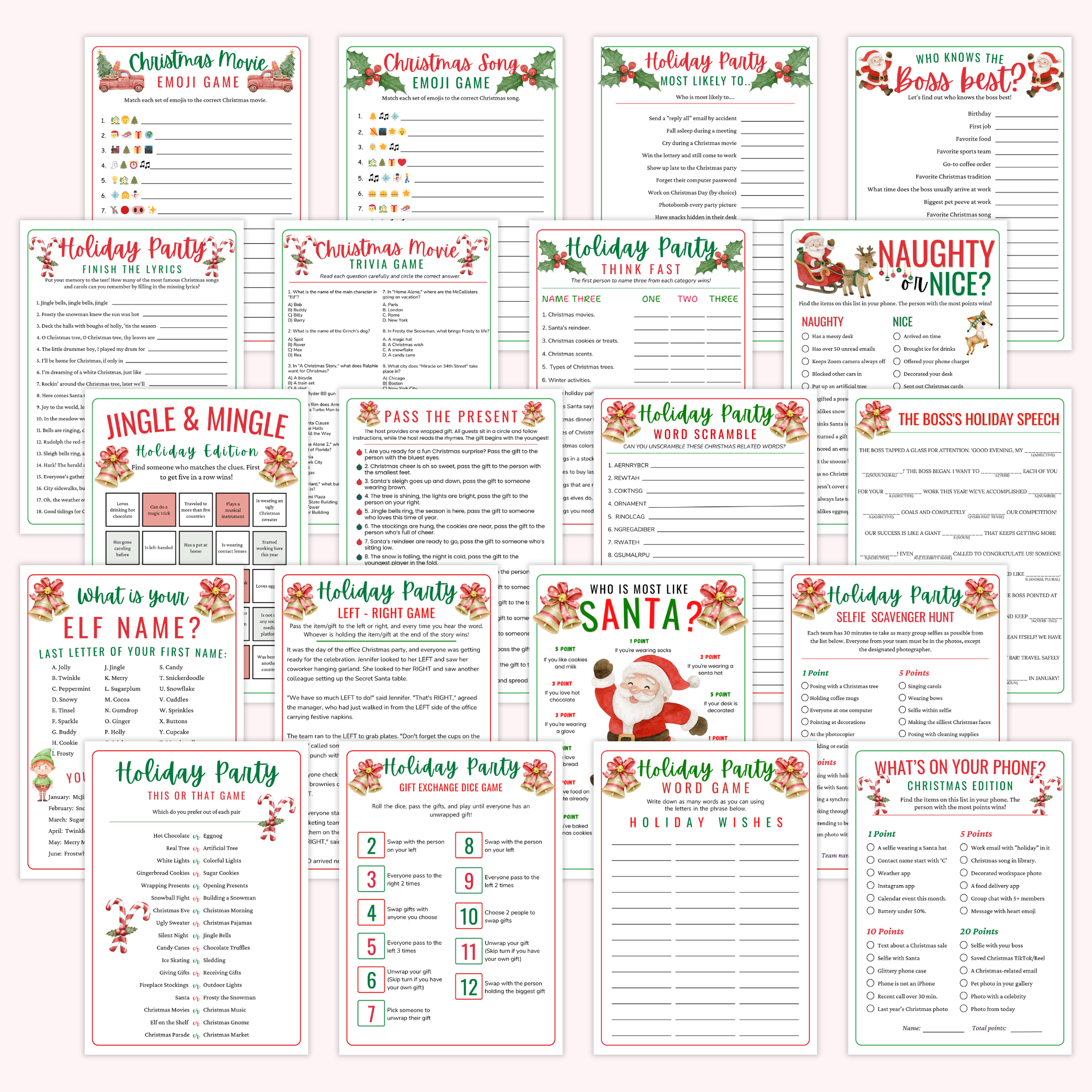 Holiday Office Party Games