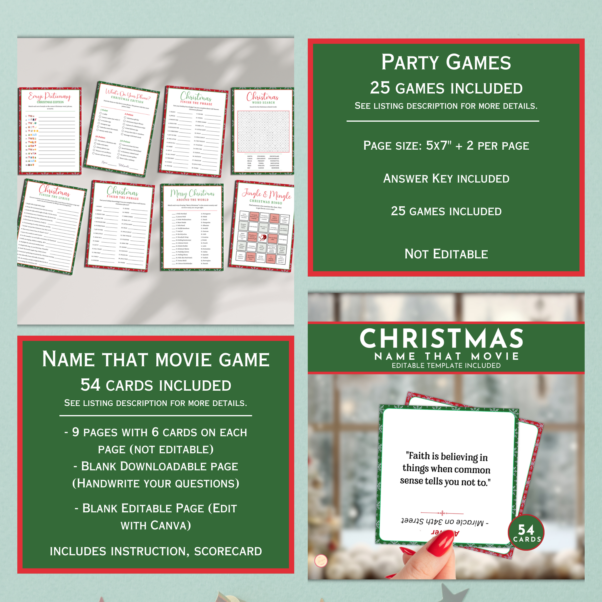 Ultimate Christmas Party Game Bundle