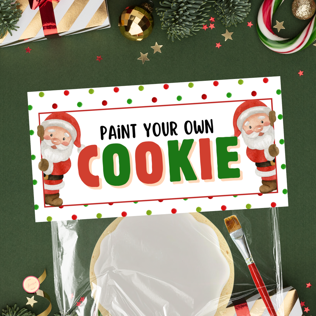 Christmas PYO Cookie Bag Topper