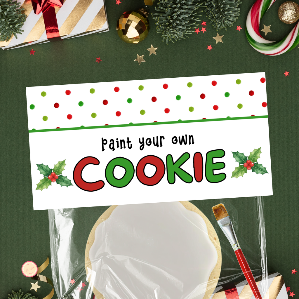 PYO Cookie Bag Topper - Christmas