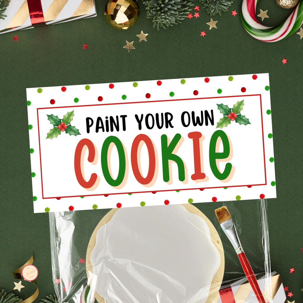 PYO Cookie Bag Topper - Christmas