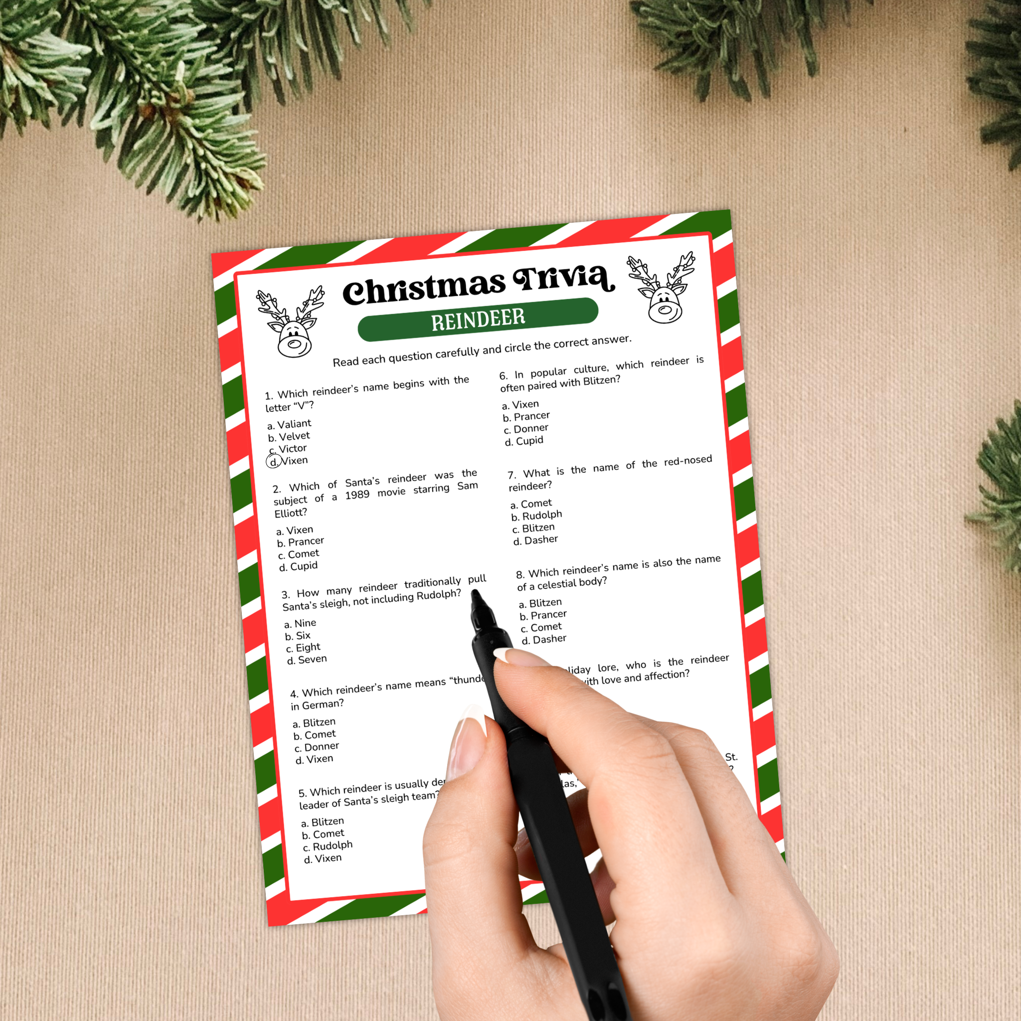 Christmas Trivia Game