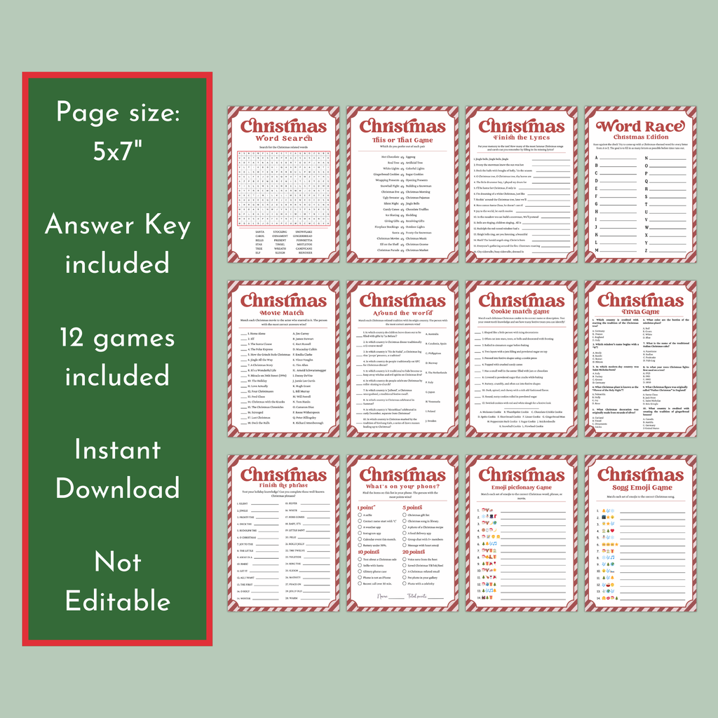 12 Christmas Party Games