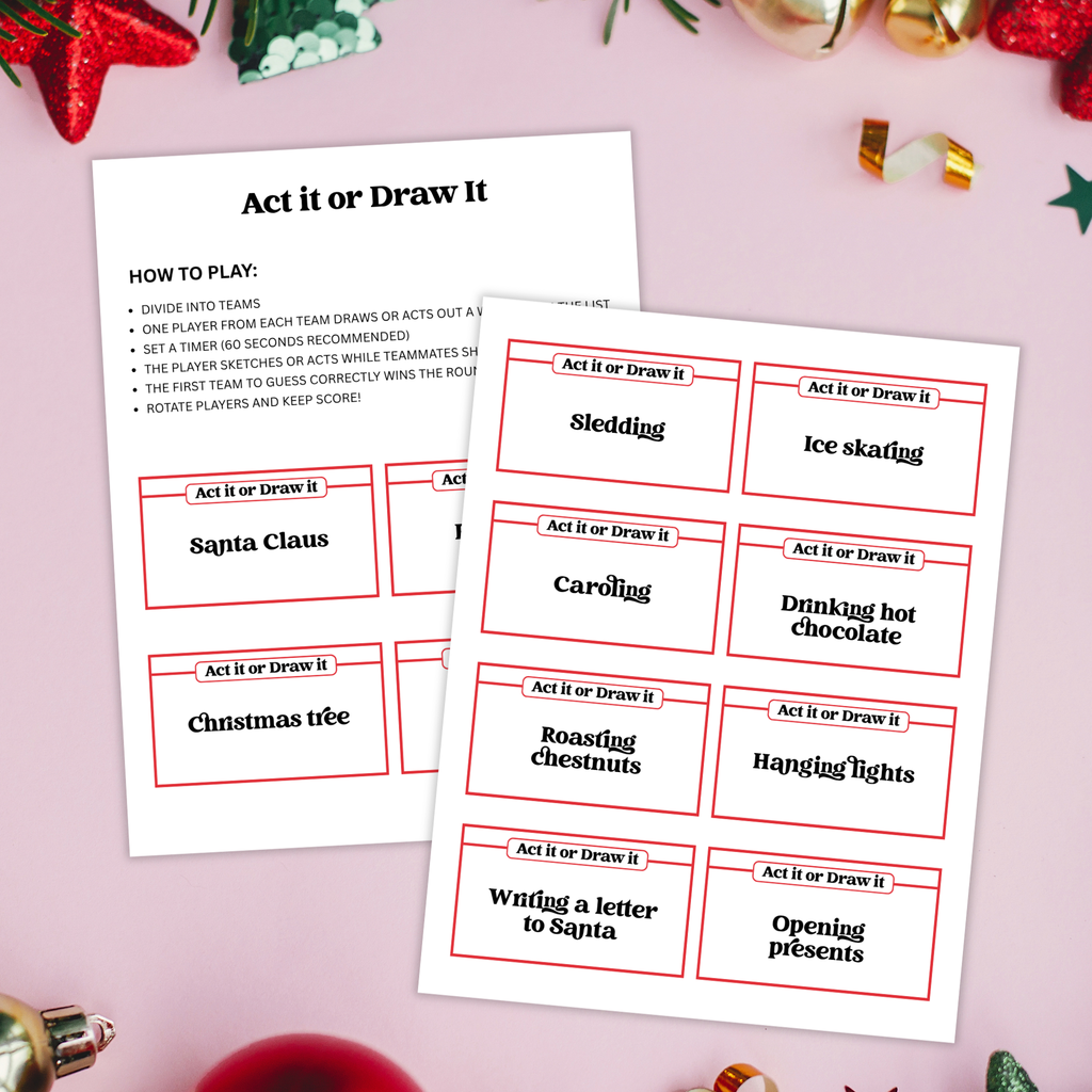 Christmas Act It or Draw It