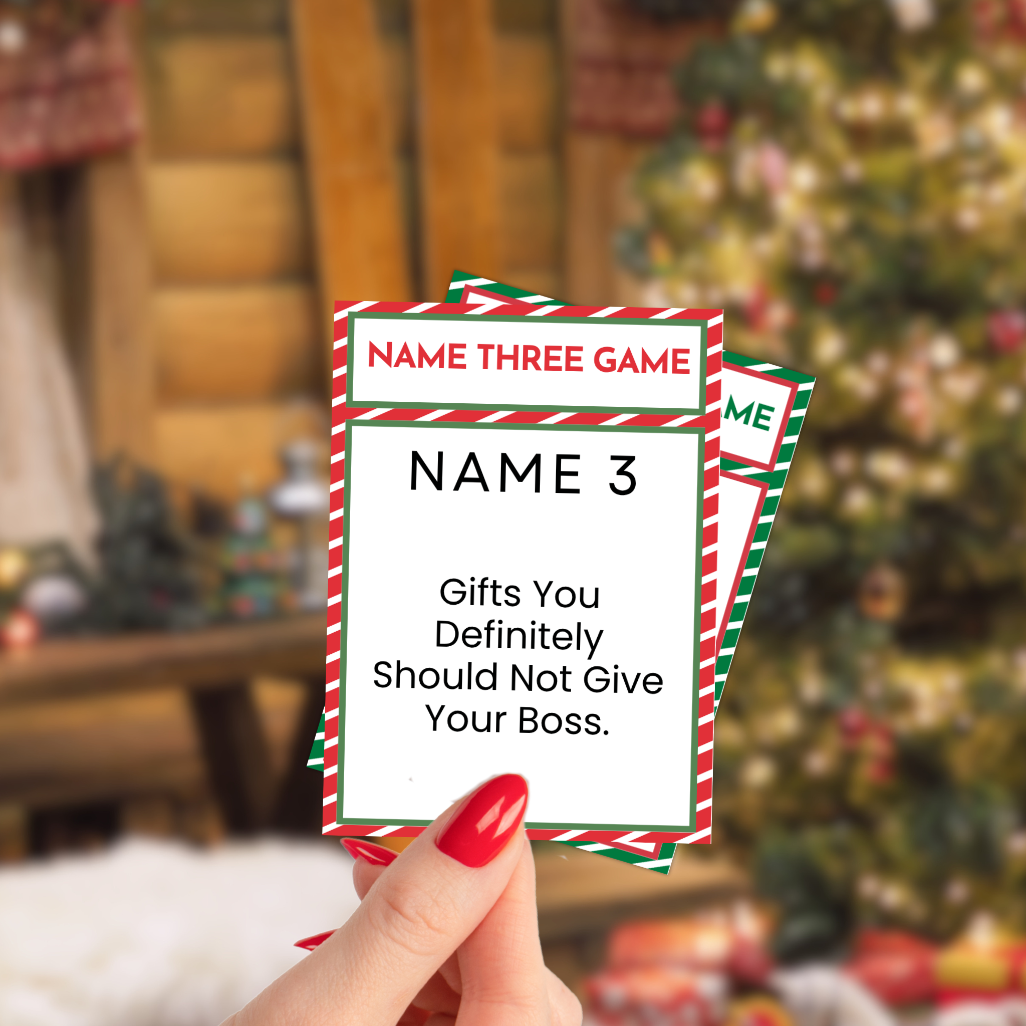Christmas Name 3 Game