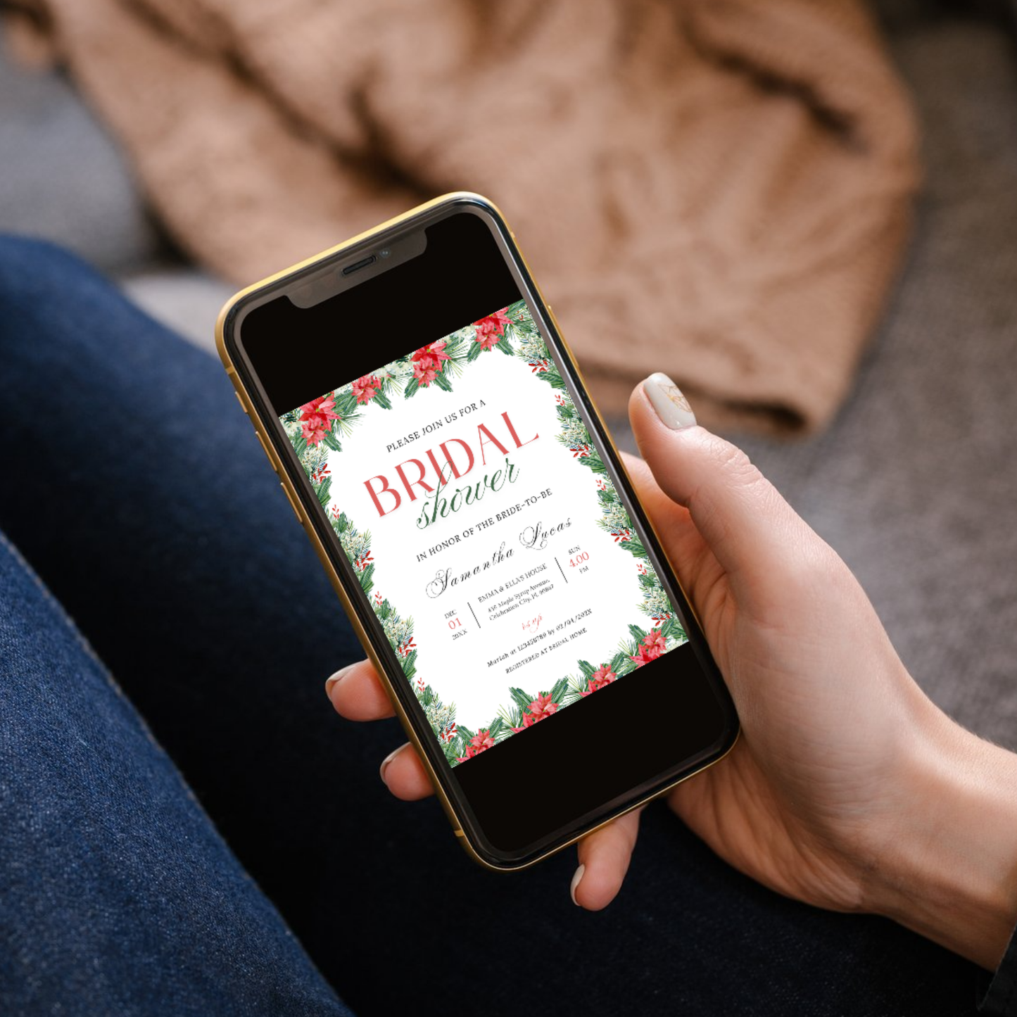 Christmas Bridal Shower + Recipe Card Bundle #1