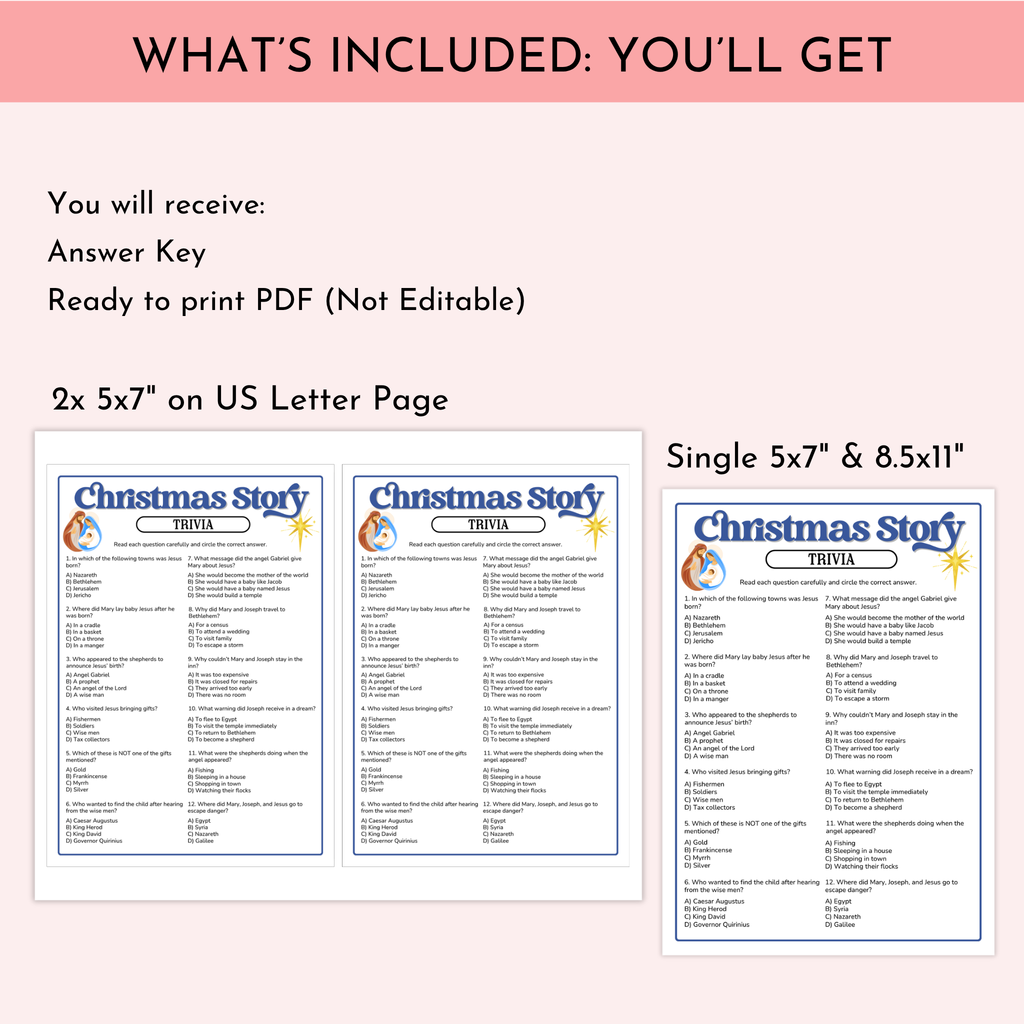 Christmas Story Trivia Game