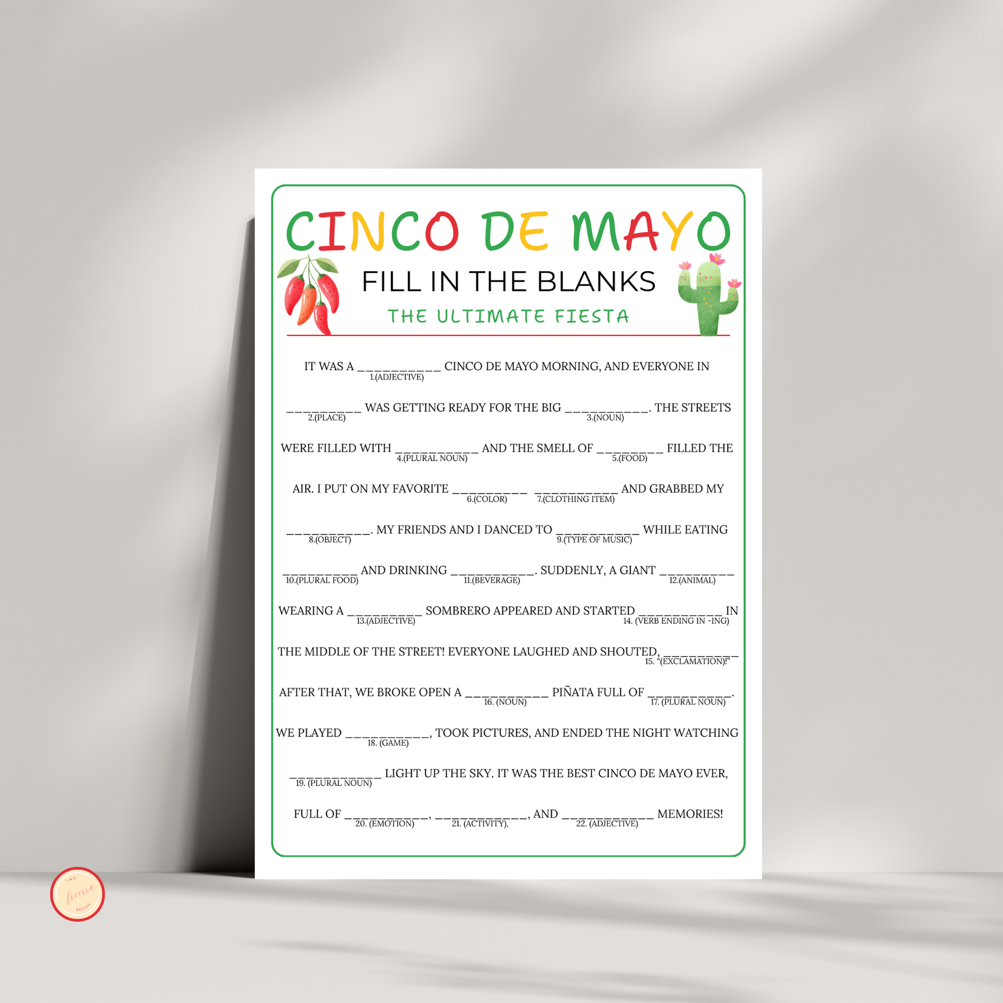 Fill in the Blanks | Cinco de Mayo