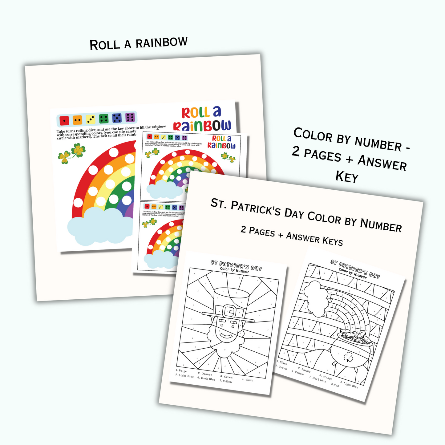 St Patrick's Day Game and Activity Bundle