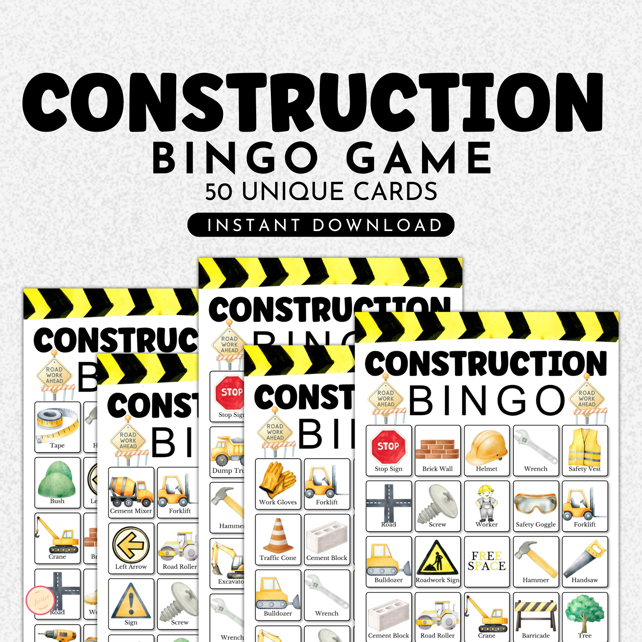 Construction Bingo Game